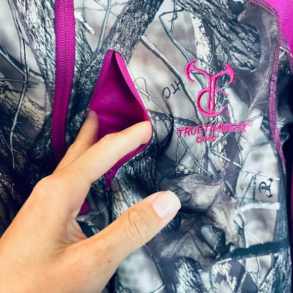 Truetimber Pink/ purple Camo Pullover Jacket Sz small - Picture 6 of 15